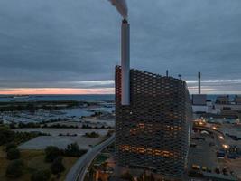 Heat and power waste-to-energy plant and a sports park in Copenhagen photo