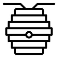 Tree bee hive icon outline vector. Honey nectar vector