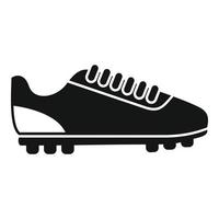 vector simple de icono de bota de fútbol. zapato de futbol