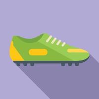 vector plano de icono de zapato de fútbol. pareja deportiva