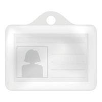 ID card mockup, realistic style vector