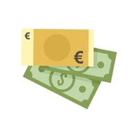 Money bribery icon flat isolated vector