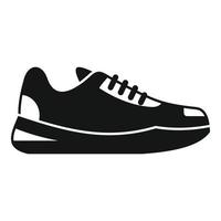 vector simple de icono de zapatillas limpias. zapato deportivo