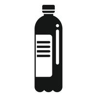icono de botella de agua vector simple. comida deportiva
