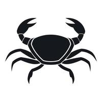 Fresh crab icon, simple style vector