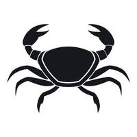 Fresh crab icon, simple style vector