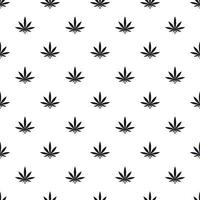 Cannabis leaf pattern, simple style vector