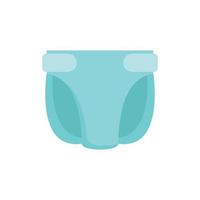 Underwear diaper icon flat isolated vector