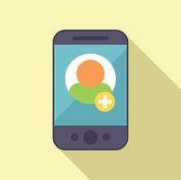 Phone interface icon flat vector. Email message vector