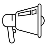 Cinematography megaphone icon outline vector. Film cinema vector