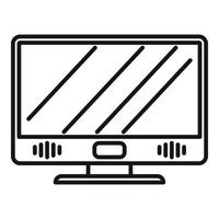 vector de contorno de icono de monitor mac. pantalla de ordenador