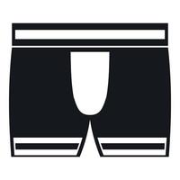 icono de calzoncillos boxer hombre, estilo simple vector