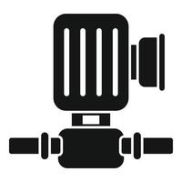 Electric pump icon simple vector. Engine valve vector