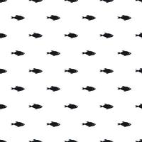 Marine fish pattern, simple style vector