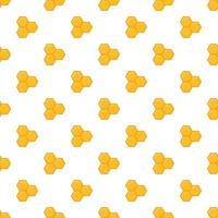 Honeycomb of bee pattern, cartoon style vector