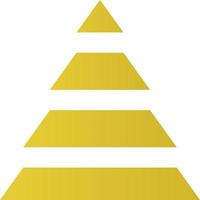 Pyramid Chart Vector Icon Design