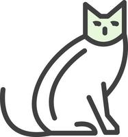 diseño de icono de vector de gato
