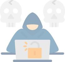 diseño de icono de vector de hacker