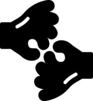 American Sign Language Interpreting Vector Icon Design