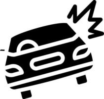 diseño de icono de vector de accidente de coche