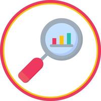 Search Statistics Vector Icon Design