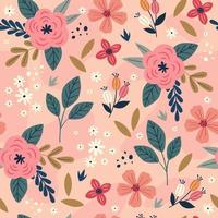 Floral Background Seamless Pattern vector