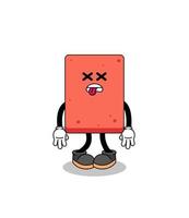 brick mascot illustration is dead vector