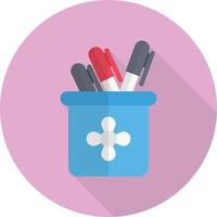 pencils jar vector illustration on a background.Premium quality symbols.vector icons for concept and graphic design.
