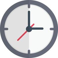 ilustración de vector de reloj en un fondo. símbolos de calidad premium. iconos vectoriales para concepto y diseño gráfico.