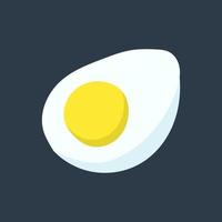 Half boiled eggs. vector illustration