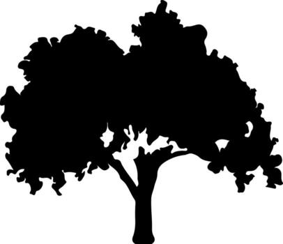 Silhouette of trees for the website, for printing. Vector graphics illustration