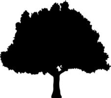 silueta de árboles para el sitio web, para imprimir. ilustración de gráficos vectoriales vector