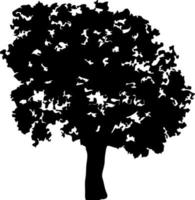 Silhouette of trees for the website, for printing. Vector graphics illustration