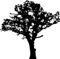 silueta de árboles para el sitio web, para imprimir. ilustración de gráficos vectoriales vector