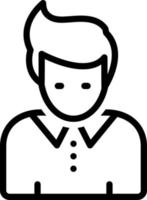 line icon for guy vector
