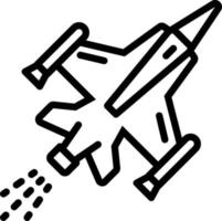 line icon for jet vector