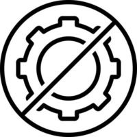 line icon for not vector