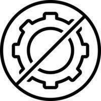 line icon for not vector