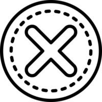 line icon for not vector