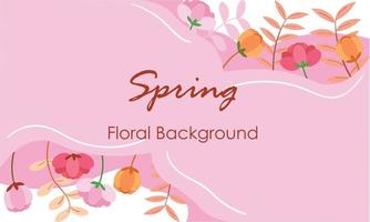 Set of spring and summer wild flowers, plants, branches, leaves and herb. vector