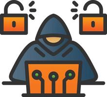 Cyber Attack Vector Icon Design