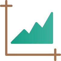 Chart Area Vector Icon Design