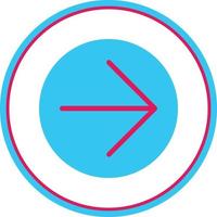 Arrow Circle Right Vector Icon Design