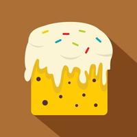 Easter cake icon , flat style vector