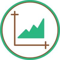 Chart Area Vector Icon Design