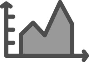 Filled Graph Vector Icon Design
