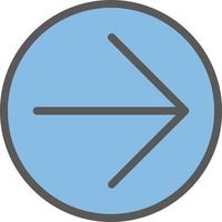 Arrow Circle Right Vector Icon Design