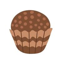 Chocolate brigadeiro candy vector