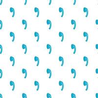 Shower pattern, cartoon style vector