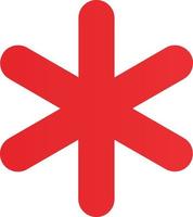 Asterisk Vector Icon Design